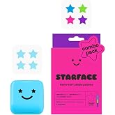 Starface Hydro-Star&reg; Big Blue Compact + Party Patches (32+96) | Hydrocolloid Bundle &bull; Dermatologist Tested &bull; Refillable &bull; Absorbs Gunk