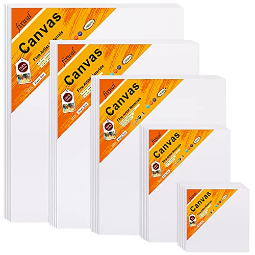 28 Packs Canvas Boards for Painting Canvas Panels Variety Pack, 4x4