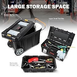 DNA MOTORING 2-Tier Stackable Separate Hand Case