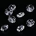 MISHIN 14mm Clear Crystal Octagon Beads Chandelier Prisms Curtain Parts,Pack of 100