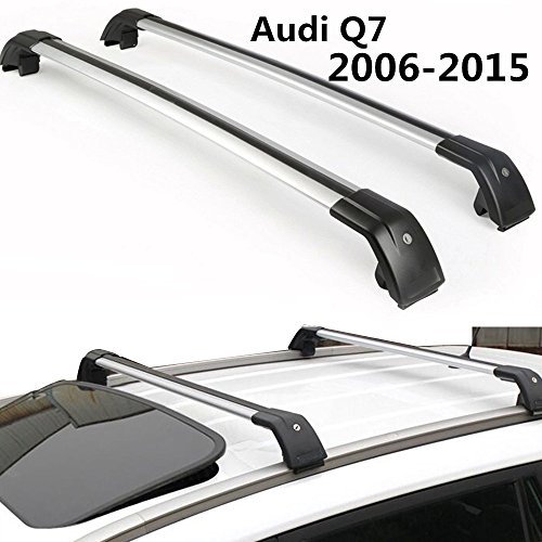 Fit For Audi Q7 20062015 Baggage Luggage Roof Rack Rail Cross Bar