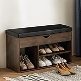 APICIZON Shoe Storage Bench, Entryway Bench with