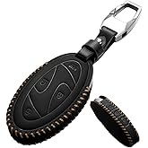 Avgardcat Leather Compatible with Hyundai Key fob Cover for 2023 2025 Sonata Tucson Ioniq 6 Grandeur GN7 Elanrtra Santa Fe 7 Buttons Accessories