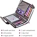 Womens Wallets RFID Small Compact Bifold Leather Card Holder Zip Pocket