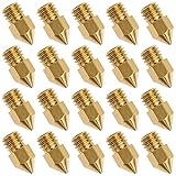 20 PCS 3D Printer Nozzle 0.4mm MK8 Extruder Head for Creality Cr10