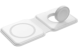 3 in 1 Magnetic Wireless Foldable Charger,Wireless Charging Station for iPhone 16/15/14/13/12 Series/Apple Watch/AirPods, Tra