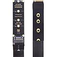 xiwai NGFF M-Key NVME SSD Extender Card with PCI-E 4.0 Flexible PCI Express Extension Cable 30cm Riser Adapter for Mainboard SSD 2230/2242/2260/2280