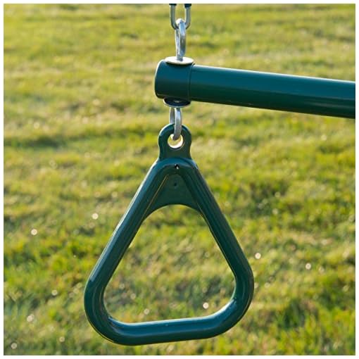 Swing-N-Slide WS 5103 Two Extreme Duty Green Swing Seats with a Heavy Duty Ring/Trapeze Combo Swing Swing Set Refresher… - Image 8