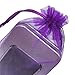 COTOSEY 100PCS 6x9 Inches Organza Drawstring Pouches Jewelry Party Wedding Favor Gift Bags (6x9, Purple)