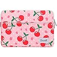 Canvaslife Pattern 13 inch Canvas Laptop Sleeve with Pocket 13 inch 13.3 inch Laptop 13 case13 Sleeve (Cherry)
