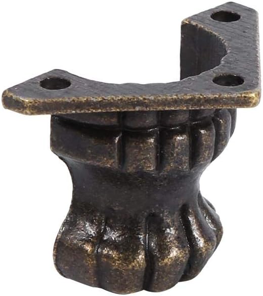 Fdit Retro Leg Corner Protector, Sturdy Zinc Alloy Construction, Easy Three Screw Installation, Versatile Antique Brass Decor - Image 3
