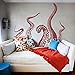 Tentacles Wall Decal Kraken Octopus Tentacles Wall Sticker Sea Animal Wall Decal Mural Home Art Decor Black
