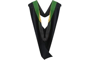 Cappe Diem Master Graduation Deluxe Hood (Nursing, Social Work, Theology, MBA, M.Ed, M.Sc.) Apricot Salmon Peacock