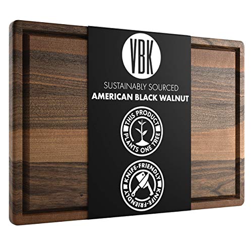 Made in USA Walnut Wood Cutting Board by Virginia Boys Kitchens