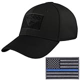 Condor Tactical Flex Cap with Thin Blue Line Morale Patch Bundle