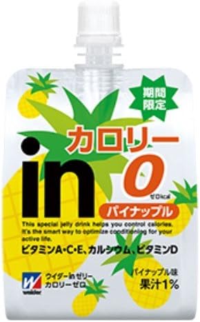 Amazon Co Jp ウイダーinゼリー カロリー0 パイナップル味 180g 6個 食品 飲料 お酒