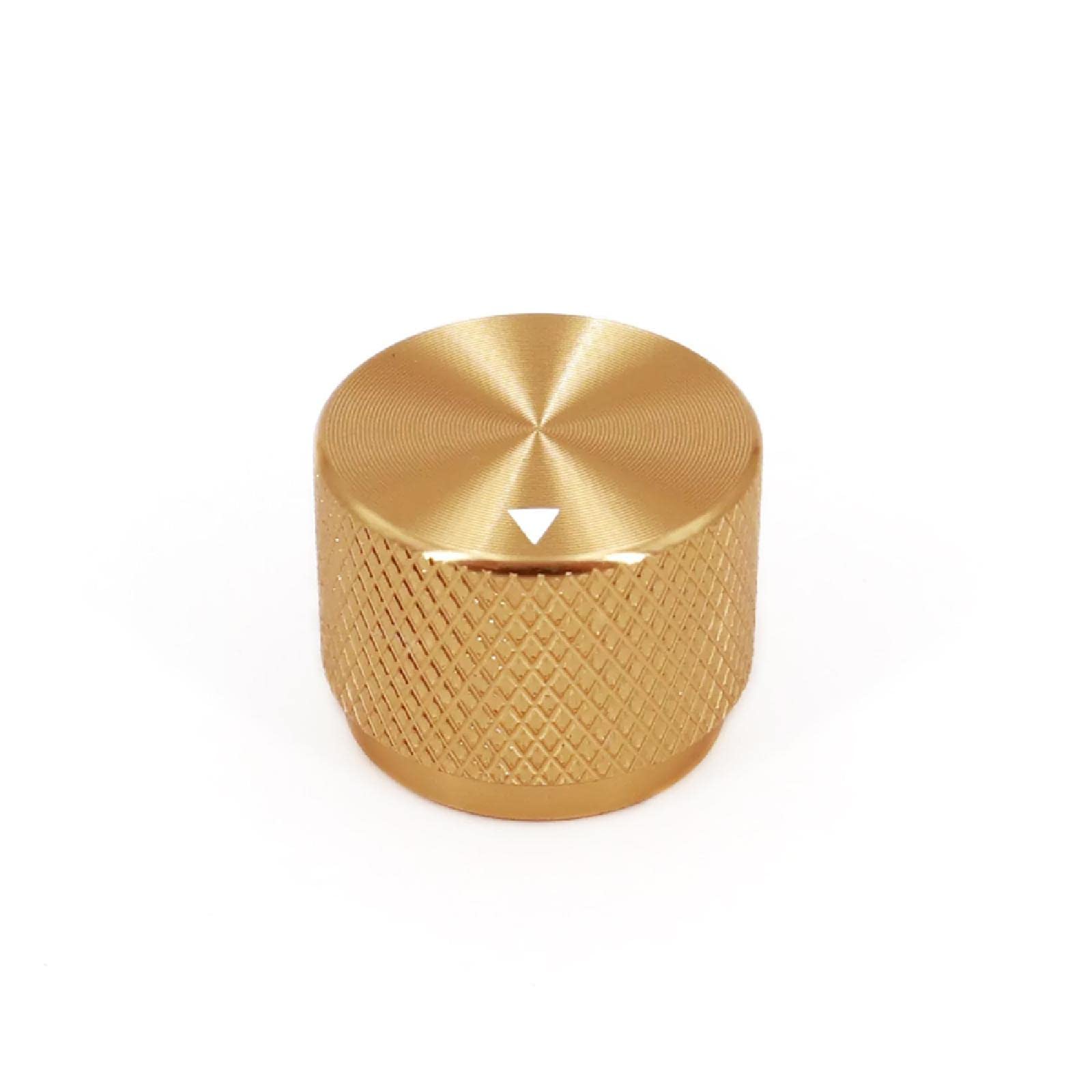 20 * 15.5mm Aluminum Rotary Electronic Control Potentiometer Knob, Volume Control Knob, Audio knob, Guitar Knob, Switch Knob for 6 mm Diameter Shaft-Gold
