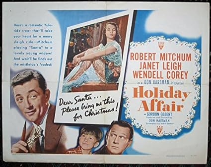 Holiday Affair (1949) Original Half Sheet Movie Poster Good Condition