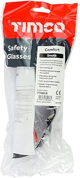 TIMCO Comfort Safety Glasses Lightweight Smoke Lens Anti-Scratch Soft Arms view 3