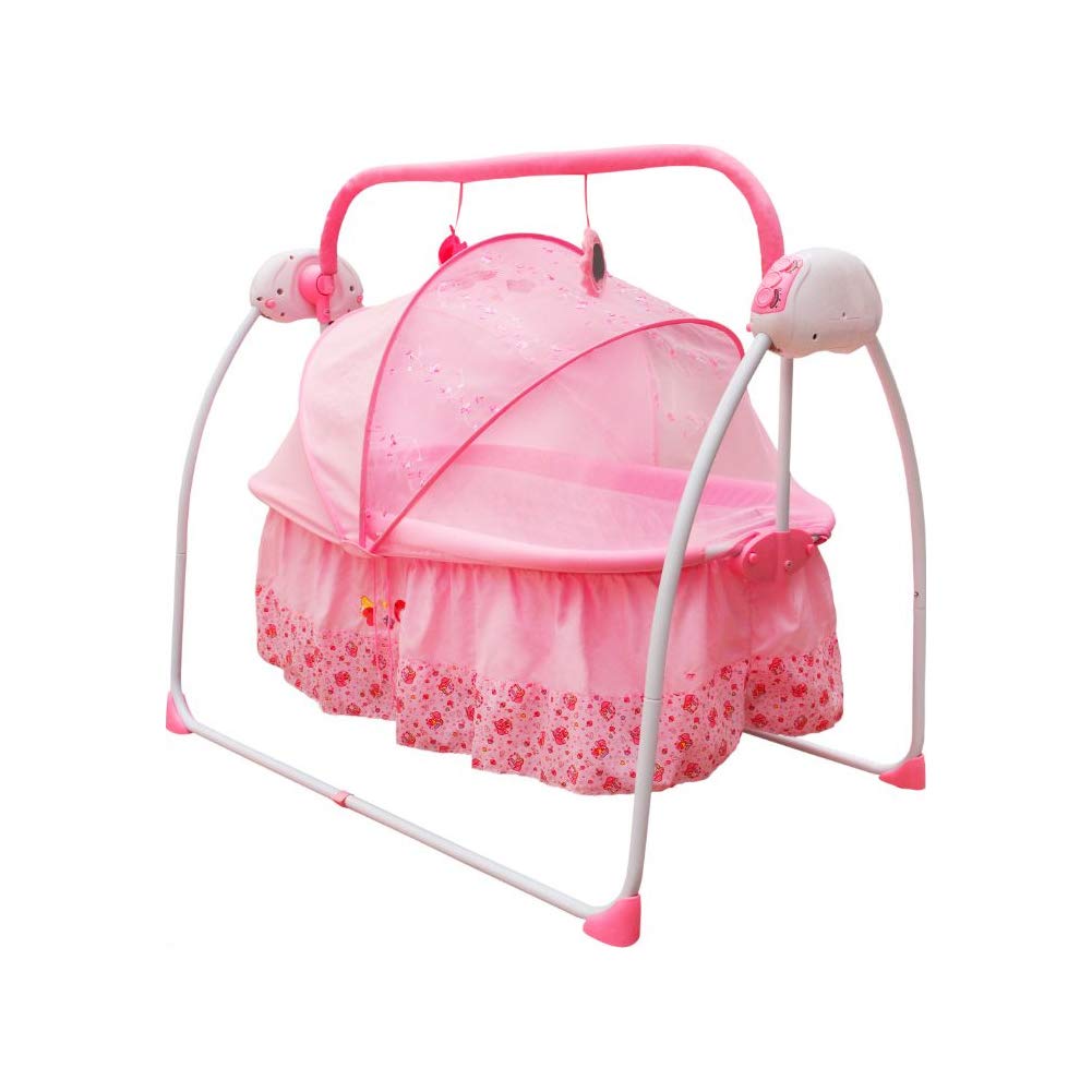 Music Cradle Baby Swing Mosquito Net Sleeping Basket Crib