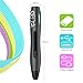 Tecboss 3D Print Pen, SL400 Adults Kids, One Button Operation No Toxic No Clog (Black)