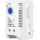 Mechanical Thermostat, KTS011 0-60&deg;C Adjustable Compact Normally Open Temperature Controller Switch