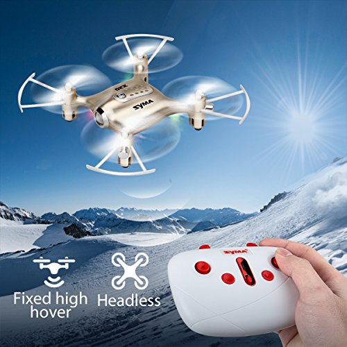 Newest-Syma-X20-Mini-Pocket-Drone-Headless-Mode-24Ghz-Nano-LED-RC-Quadcopter-Altitude-Hold-Gold