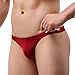 Brave Person Men's Sexy Thong Underwear Low Rise Bikini T-Back G-String (S, Red)