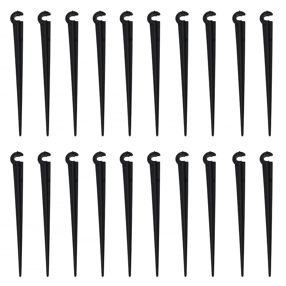 Garden Pegs, 100PCS Hose Bracket Ground Securing Pegs, C Shape Fixed Stems Holder, Garden Ground Securing Pegs For Drip Irrigation And Garden Watering Pipe