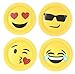 HAZOULEN Emoji Birthday Party Supplies - Serves 16