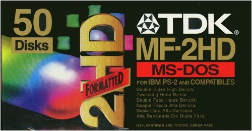 TDK 50-pack 3.5" Floppy Disks Preformatted for PC