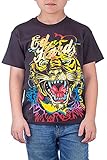 Ed Hardy Big Boys' Tiger T-Shirt - Black - Medium