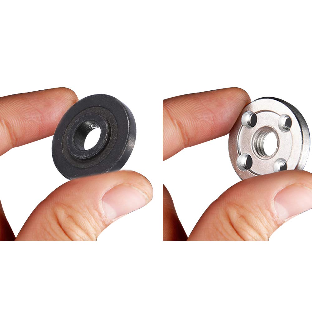 Coperture Flangiate Per Cuscinetti Mandrino Bosch GWS 6100/6115 - 2 Pezzi, Ricambio Per Smerigliatrici Angolari GWS6-100/115, Materiale Metallo+Plastica