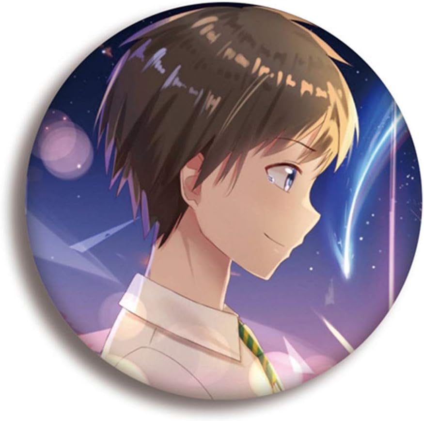 yangzhoujinbei Your Name Brooch, Japanese Anime Super Kawaii Brooches & Pins for Clothes, Bags, Caps and Pencil Cases -Important People Will Always Look for You