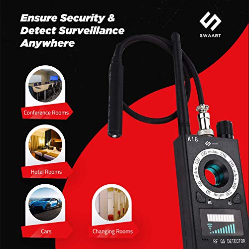 Anti Spy RF Detector Wireless Bug Detector Signal for Hidden Camera Laser Lens GSM Listening