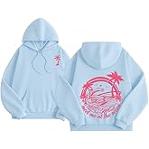 Palm Graphic Hoodies for Women Girls Juniors Aesthetic Y2k Sweatshirts Preppy Outfit