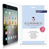 iLLumiShield - Apple iPad mini 4 Screen Protector + (HD) Blue Light UV Filter / Premium Clear Film / Anti-Fingerprint / Anti-Bubble Shield - [2-Pack]& Lifetime Warranty