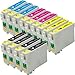 eStoreimport Compatible Ink Cartridges Replacement for Epson 125, T125 (4xBlack, 3xCyan, 3xMagenta, 3xYellow, 13-Pack)