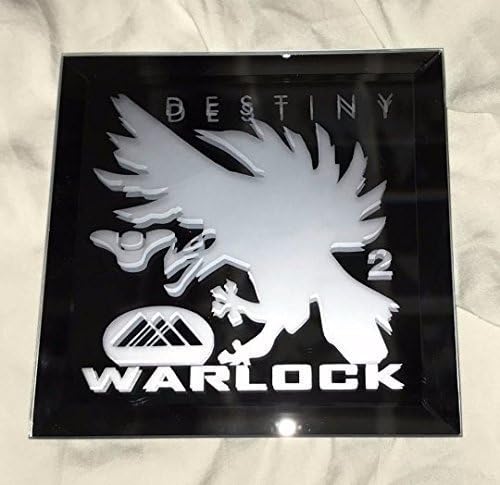 Mixed Media - Destiny 2 Warlock Class Logo Mirror Glass Etching