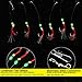 Easy Catch ® Assorted 10 Packs Freshwater/Saltwater Sea Sabiki Rigs Glow Sabiki Bait Rigs Rigged Fishing Lures/Feathers Hooks with Ball Bearing Swivel Interlock Snap Connector