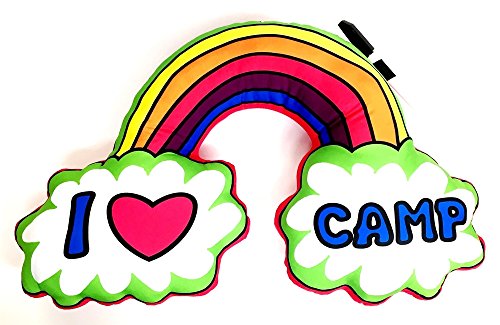 Autograph Pillows Camp Bunk Kids A Great Pre-Camp Gift for Boys Or Girls I Love Camp Rainbow