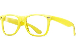 LEICO FASHION Clear Lens Non-Prescription Retro Nerd Glasses for Men Women - Cosplay Costume Fake Eyeglasses