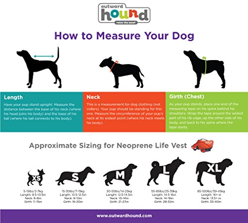 Outward hound life vest size chart Clearance