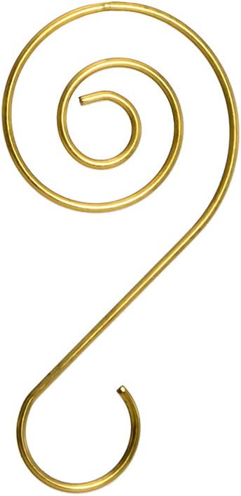 Ornament Hooks - Kurt Adler W5130 Ornament Hooks, Gold, 30 Hooks