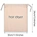 Hair Dryer Bags Drawstring Bag Container Hairdryer Bag, 11.8 by 13.8 Inch (Cotton, Beige)