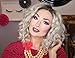 Cosswigs Ombre Platinum Blonde Wig Realistic Looking Soft Curly Wavy Bob Synthetic Lace Front Wigs Glueless Dark Roots Heat Resistant Hair 14inches