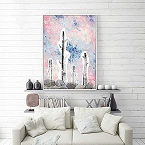 SIGNFORD Framed Canvas Home Artwork Decoration Golden Abstract...