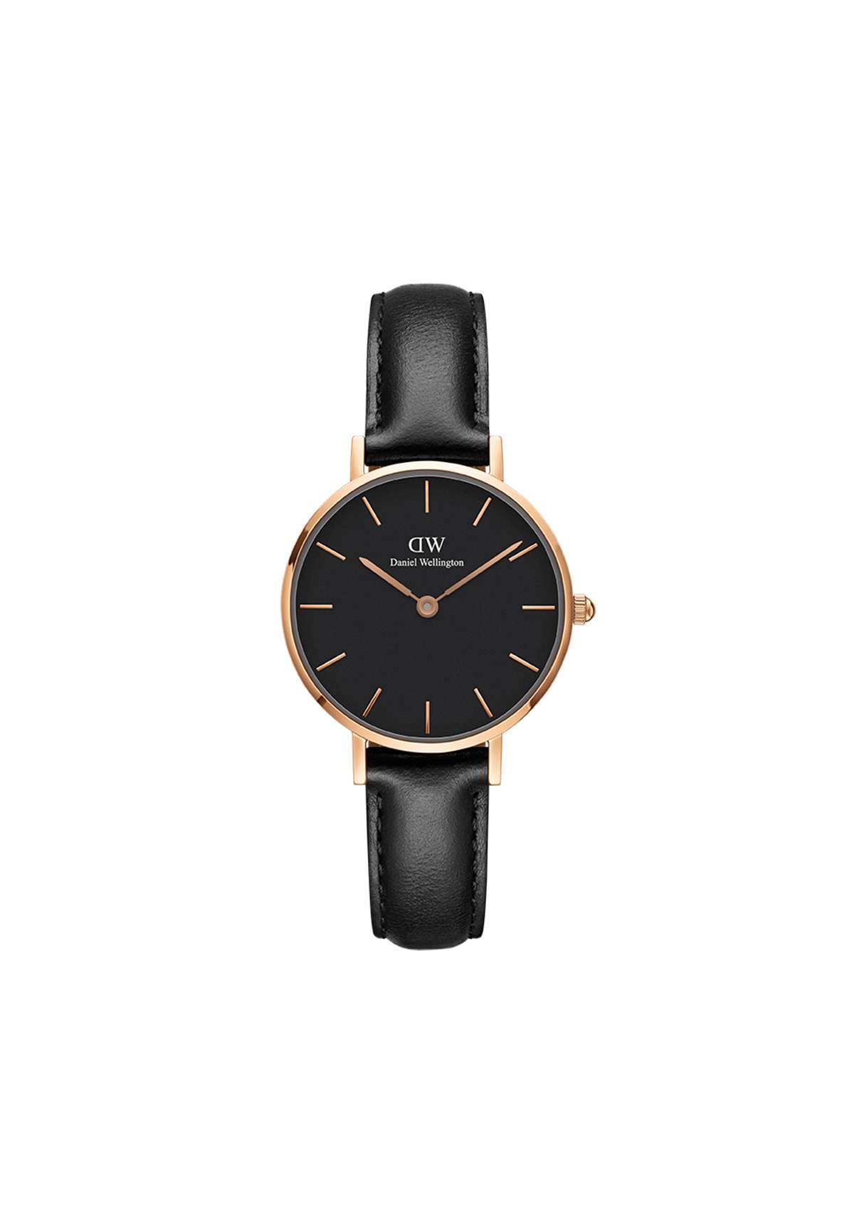 Daniel Wellington DW00100224 Ladies Petite Black Sheffield Rose Gold 28mm Watch