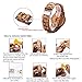 Bewell W086B Mens Wooden Watch Analog Quartz Lightweight Handmade Wood Wrist Watch