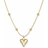 Carrylush Pendant Snake Chain Necklace for Women gold trendy necklace for womens Dainty Cute Jewellery Minimalist Tarnish-Free Daily Wear Gift for Her Dainty Cute Jewelry gold trendy necklace